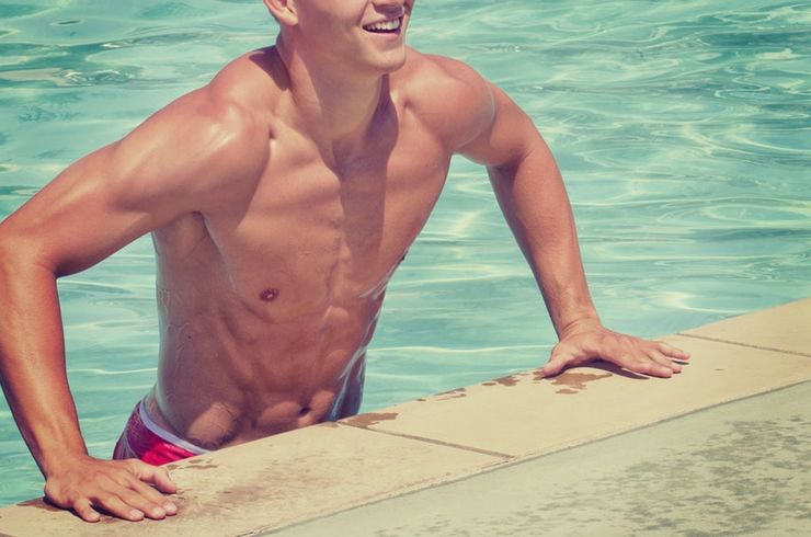 胸毛脱毛　3回分