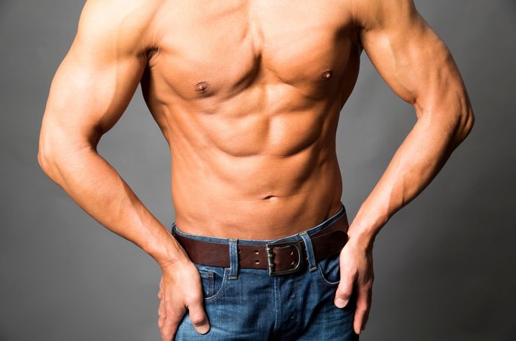 上半身（手と甲を含む、髭を除く）3回分